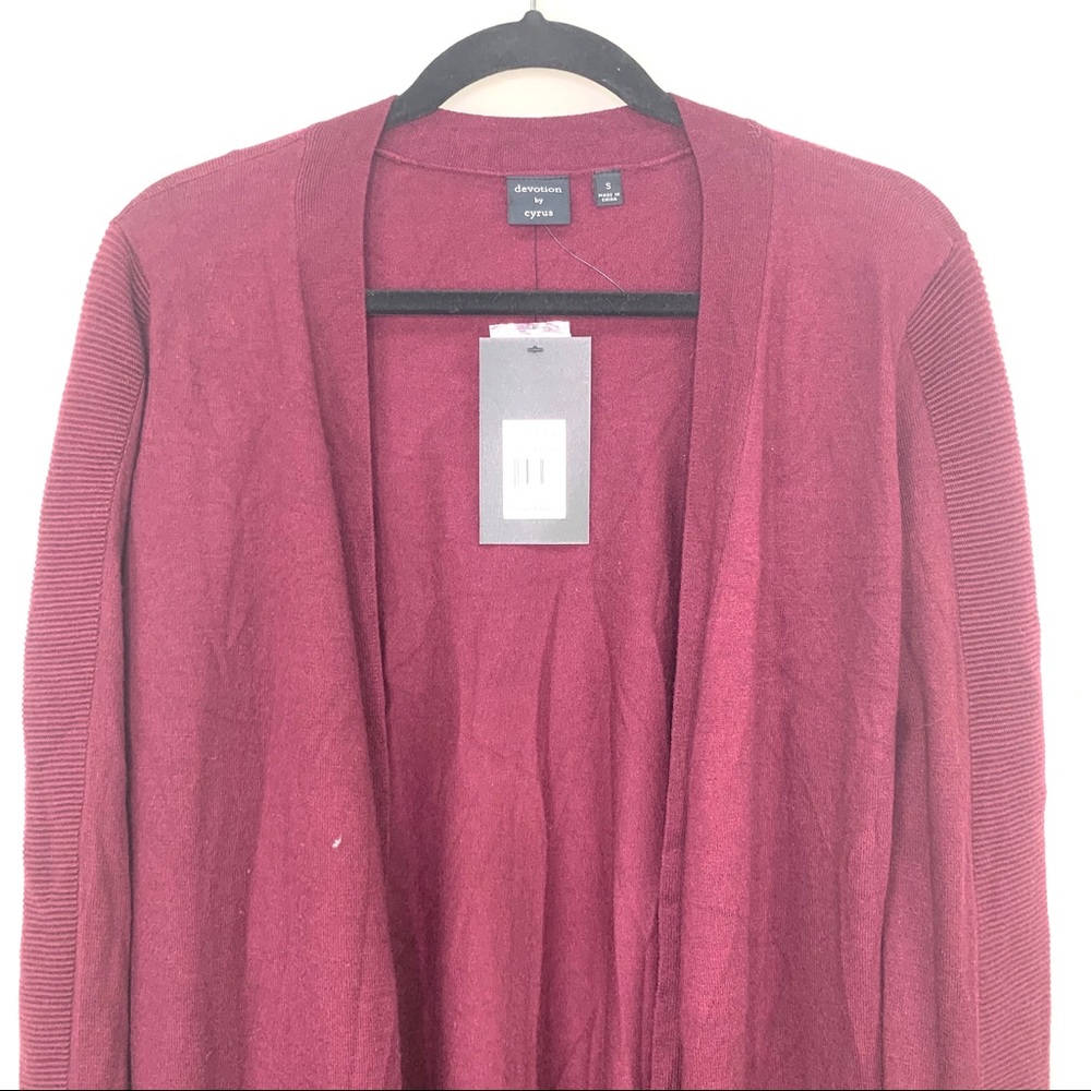 Devotion By Cyrus Ribbed Sleeve Cozy Cardigan - Picture 5 of 14